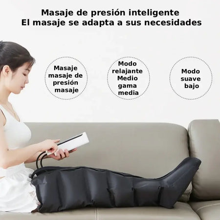 Caliora™ | Jinkairui — Masajeador de piernas con compresión de aire (amasamiento + calor)
